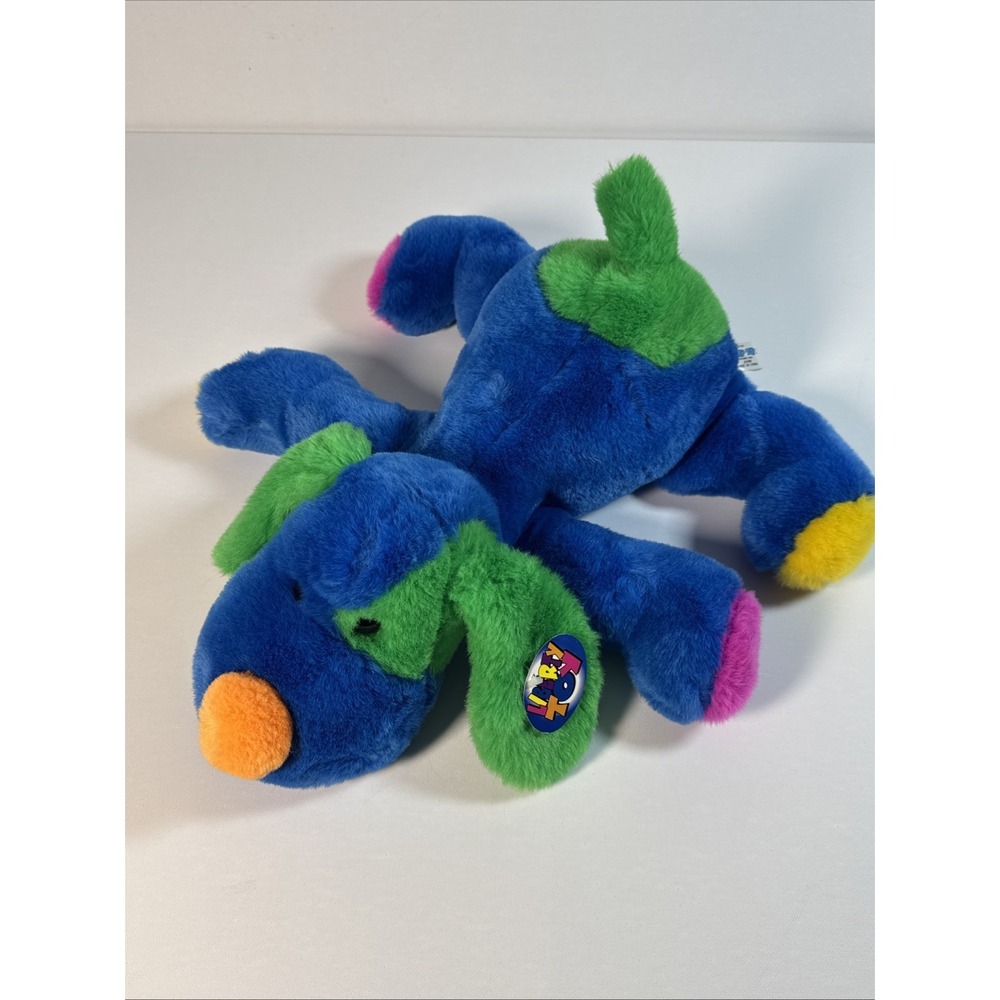 Liberty Toy dog Blue‎ Green Ears Plush Floppy Pink Yellow stuffed animal